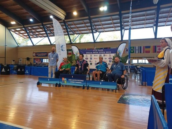 ITTF Fa20 Greek Para Open: Χρυσό μετάλλιο η Μπουρνιά, χάλκινα Μουχθής, Χρυσικός, Διακουμάκος και Δρακωνάκη στο απλό