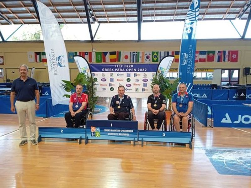 ITTF Fa20 Greek Para Open: Όλοι οι νικητές στο αγώνισμα του απλού