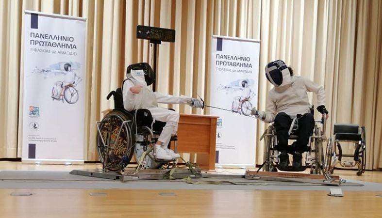 «Έκλεψε» την παράσταση το Πανελλήνιο πρωτάθλημα ξιφασκίας με αμαξίδιο στο Πανεπιστήμιο Δυτικής Αττικής